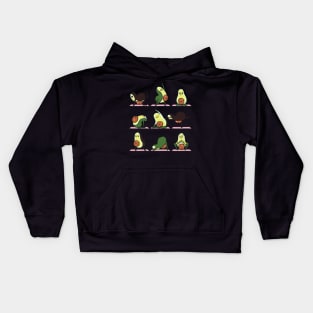 Pregnancy Avocado Yoga Kids Hoodie